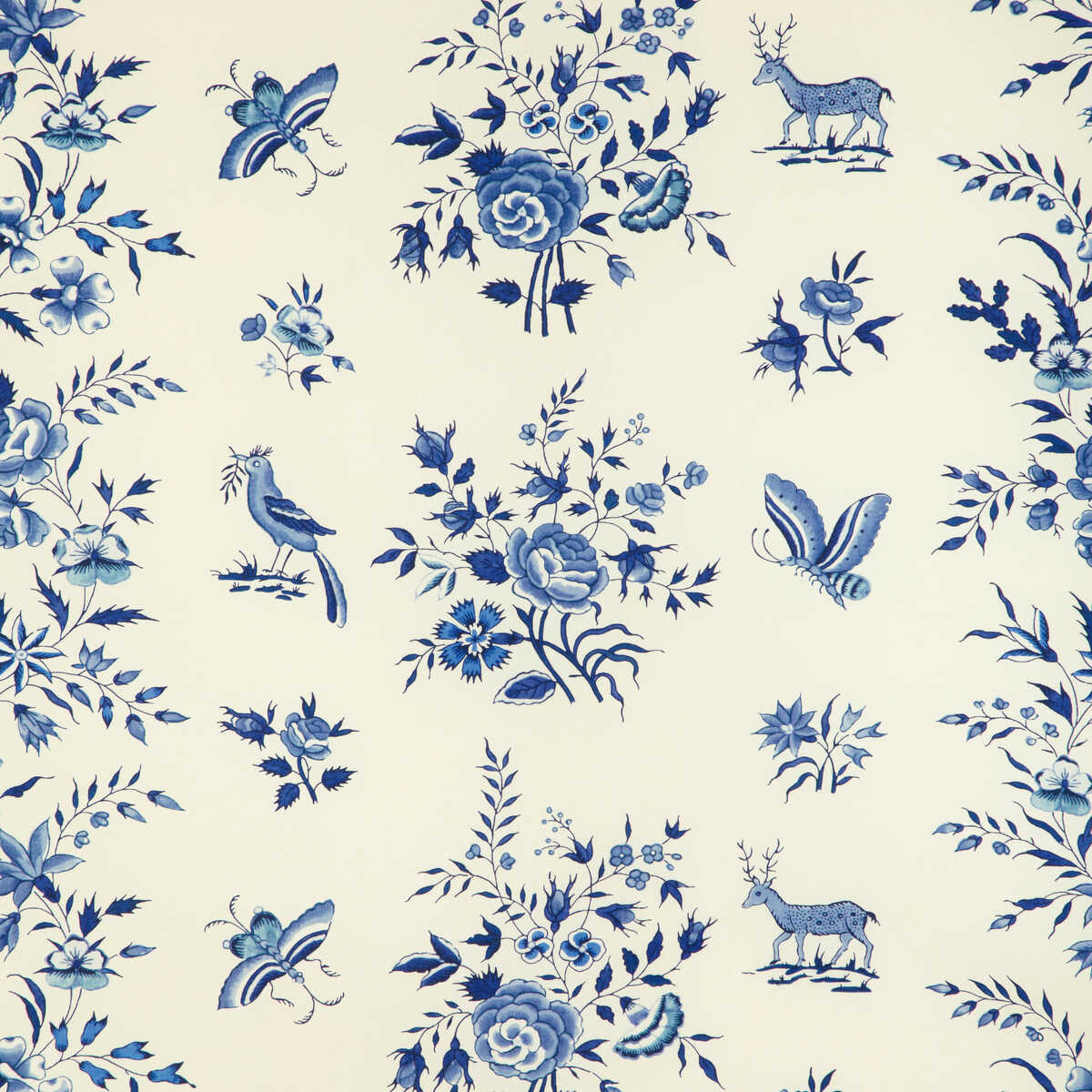 Aurel Print - Sky/Blue - BRUNSCHWIG & FILS Fabric