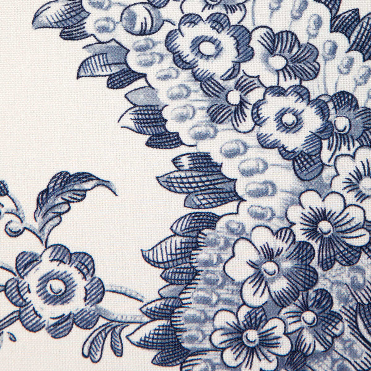 Marcel Print - Navy - BRUNSCHWIG & FILS Tela