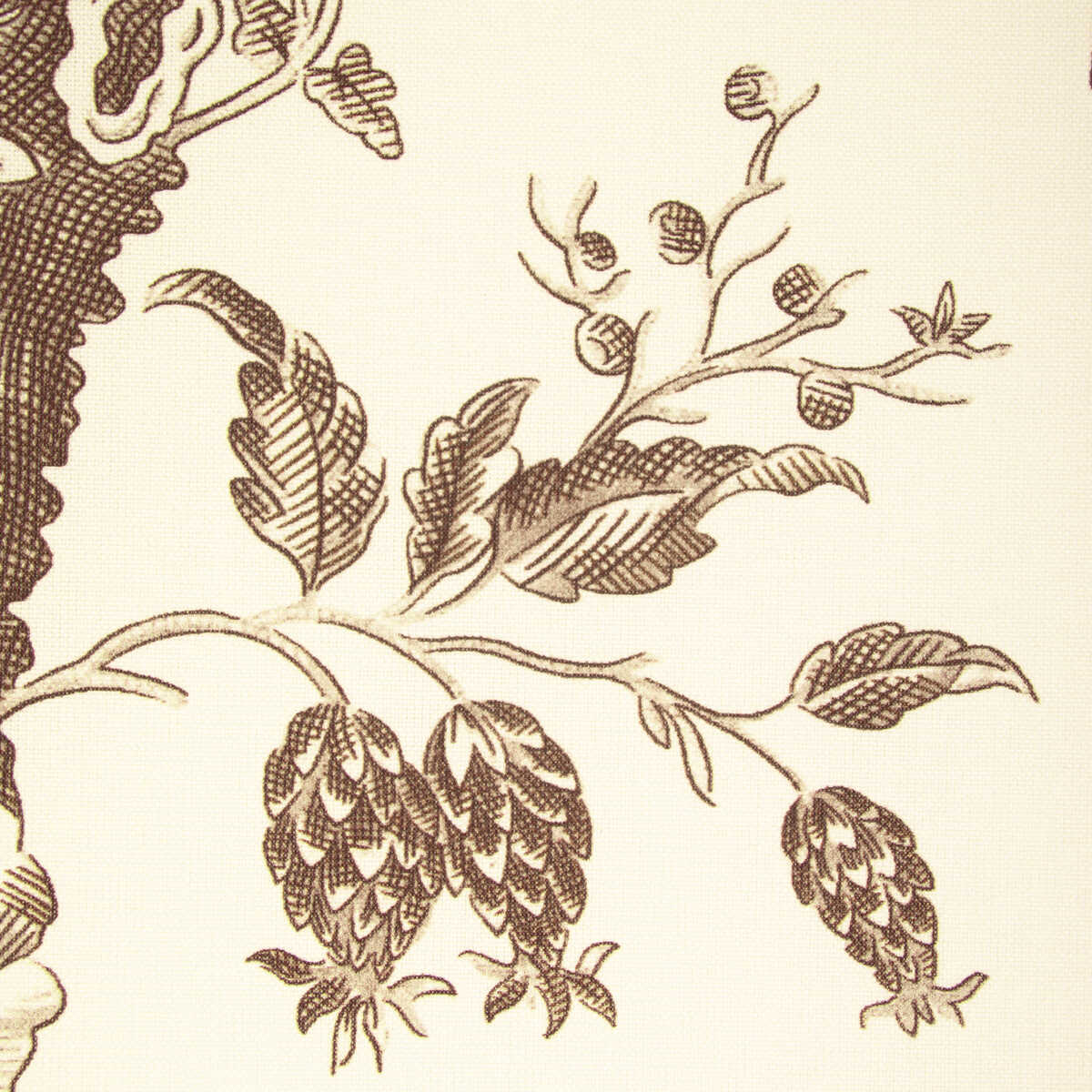 Marcel Print - Brown - BRUNSCHWIG & FILS Tela