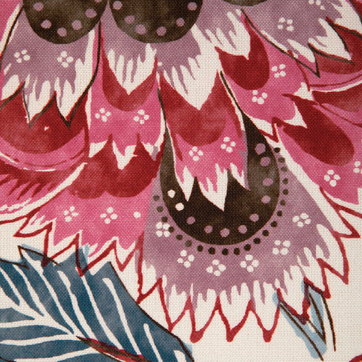 Lauris Print - Red/Blue - BRUNSCHWIG & FILS Fabric