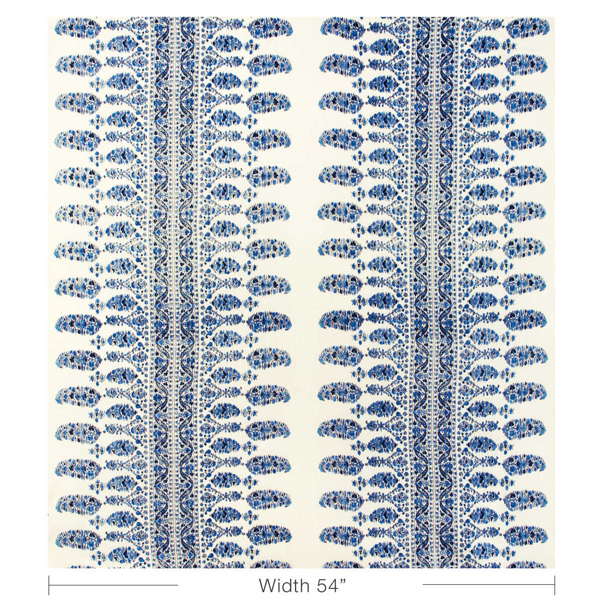 Visan Print - Navy/Sky - BRUNSCHWIG & FILS Fabric