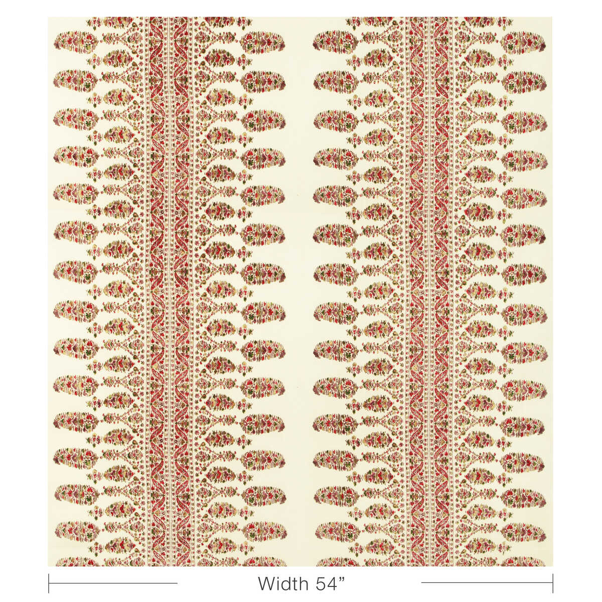 Visan Print - Rose/Leaf - BRUNSCHWIG & FILS Fabric