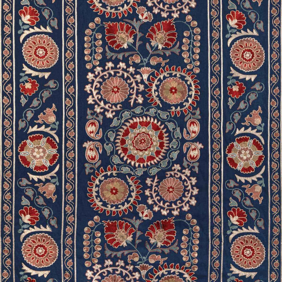 80231131950 Saanvi Emb Blue Red Brunschwig Fils Fabric