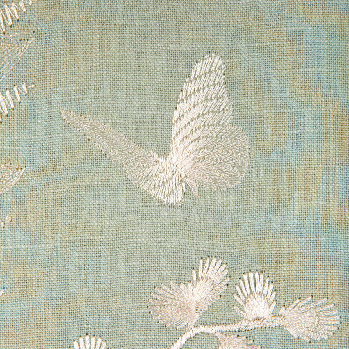 Manda Emb - Seafoam - BRUNSCHWIG & FILS Fabric