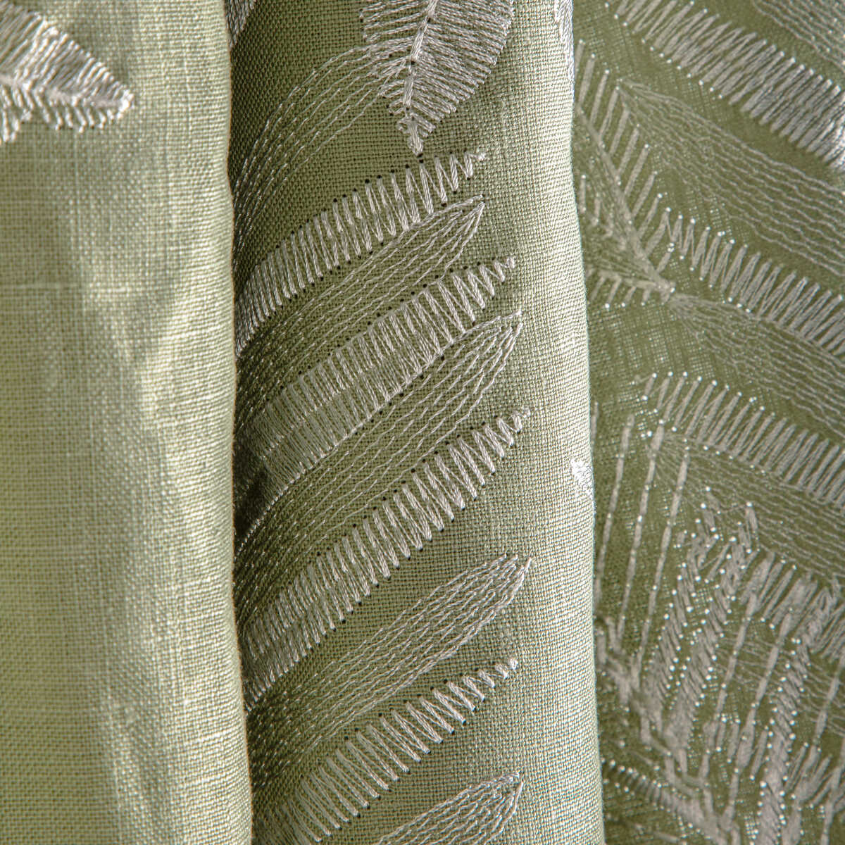 Manda Emb - Leaf - BRUNSCHWIG & FILS Fabric