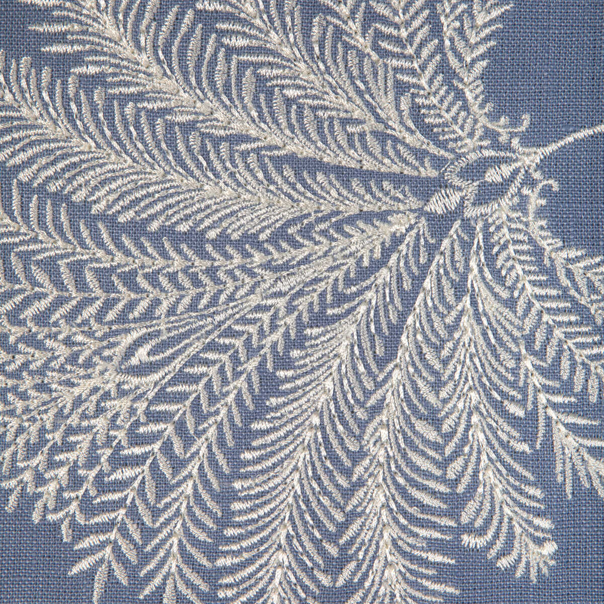 Maelle Emb - Blue - BRUNSCHWIG & FILS Fabric