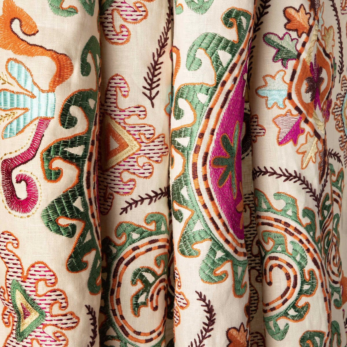 Lavali Emb - Plum/Multi - BRUNSCHWIG & FILS Fabric