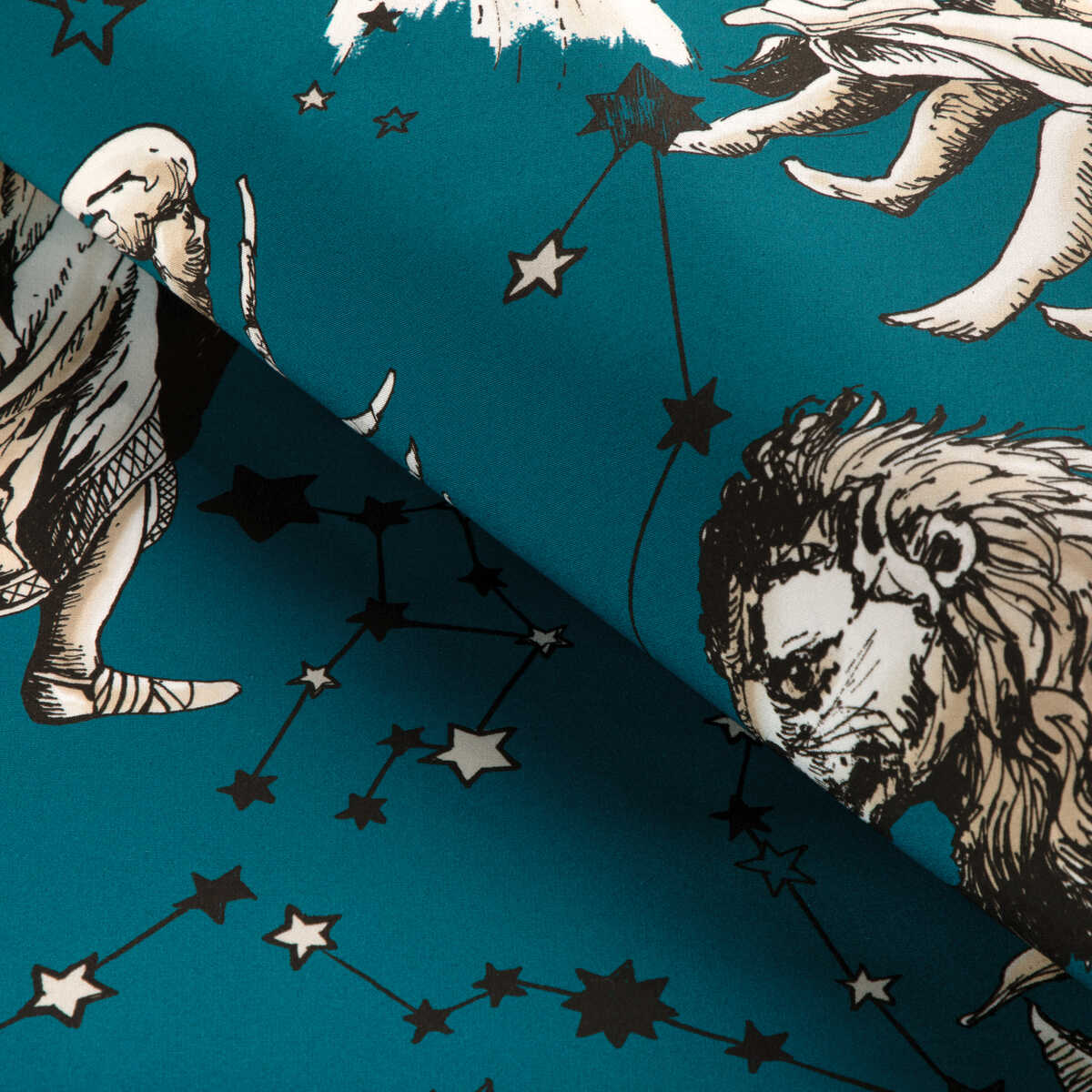 Cosmique Print - Teal - BRUNSCHWIG & FILS Fabric