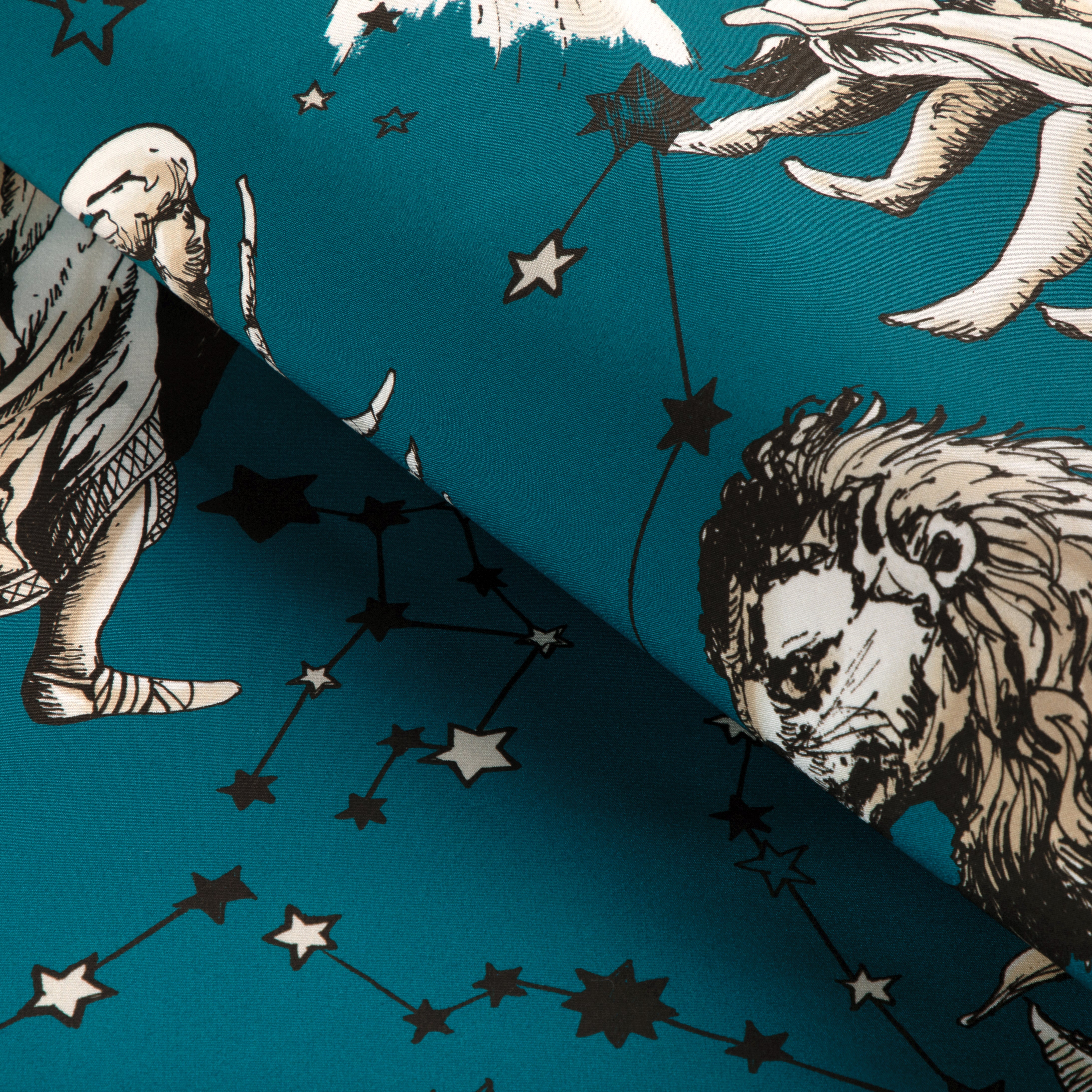 Cosmique Print - Teal - Brunschwig & Fils Fabric