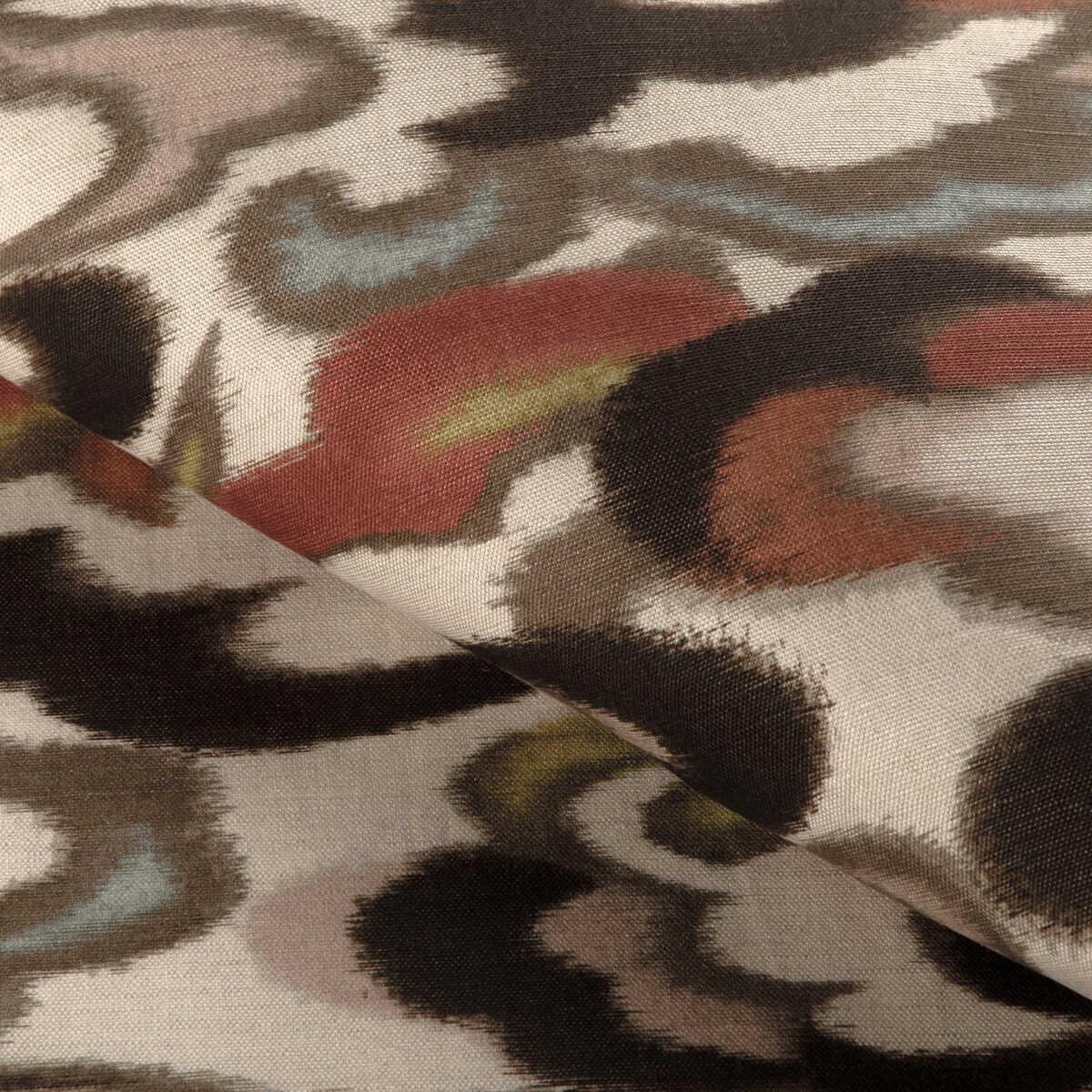 Stratus Print - Clay/Multi - BRUNSCHWIG & FILS Fabric