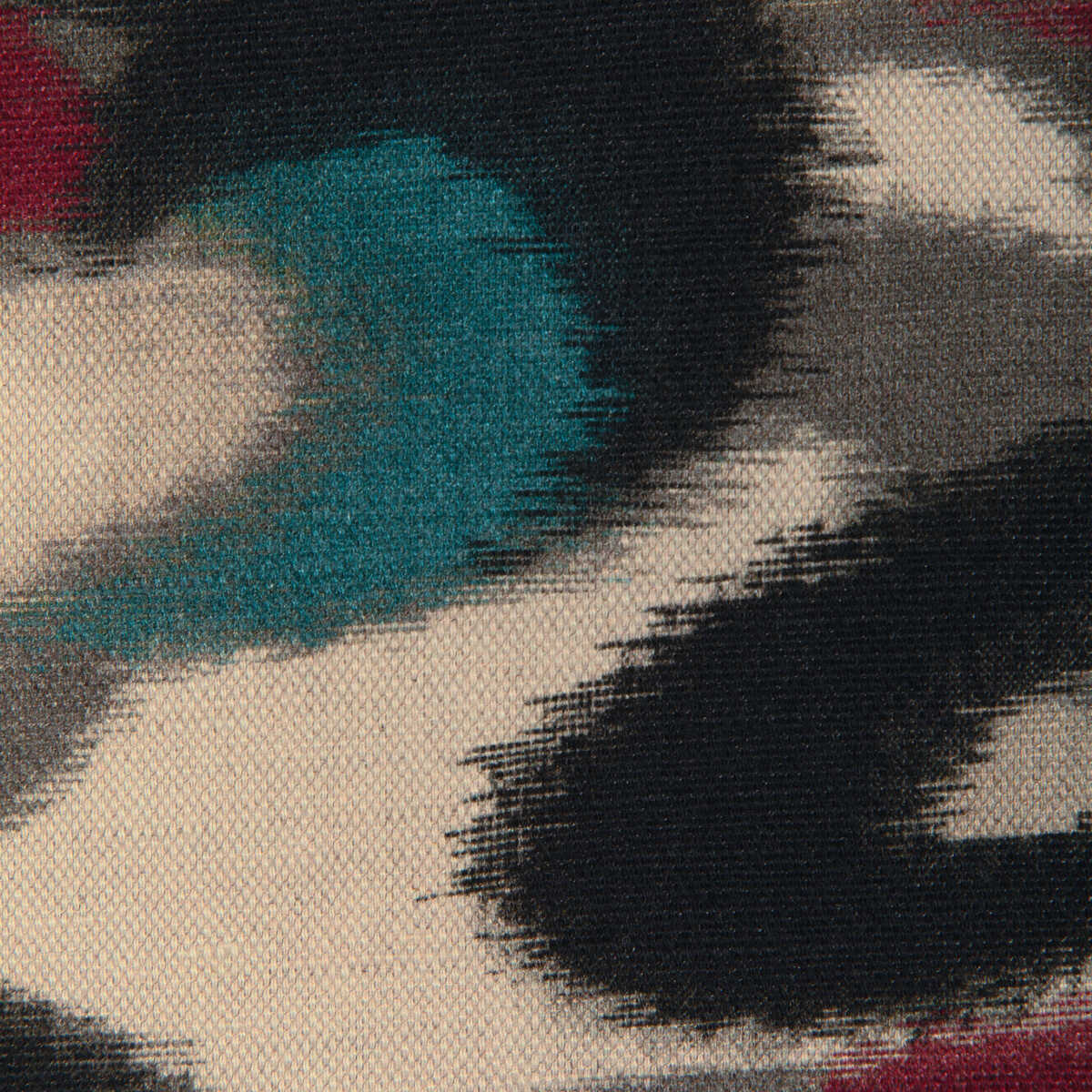Stratus Print - Teal/Multi - BRUNSCHWIG & FILS Fabric