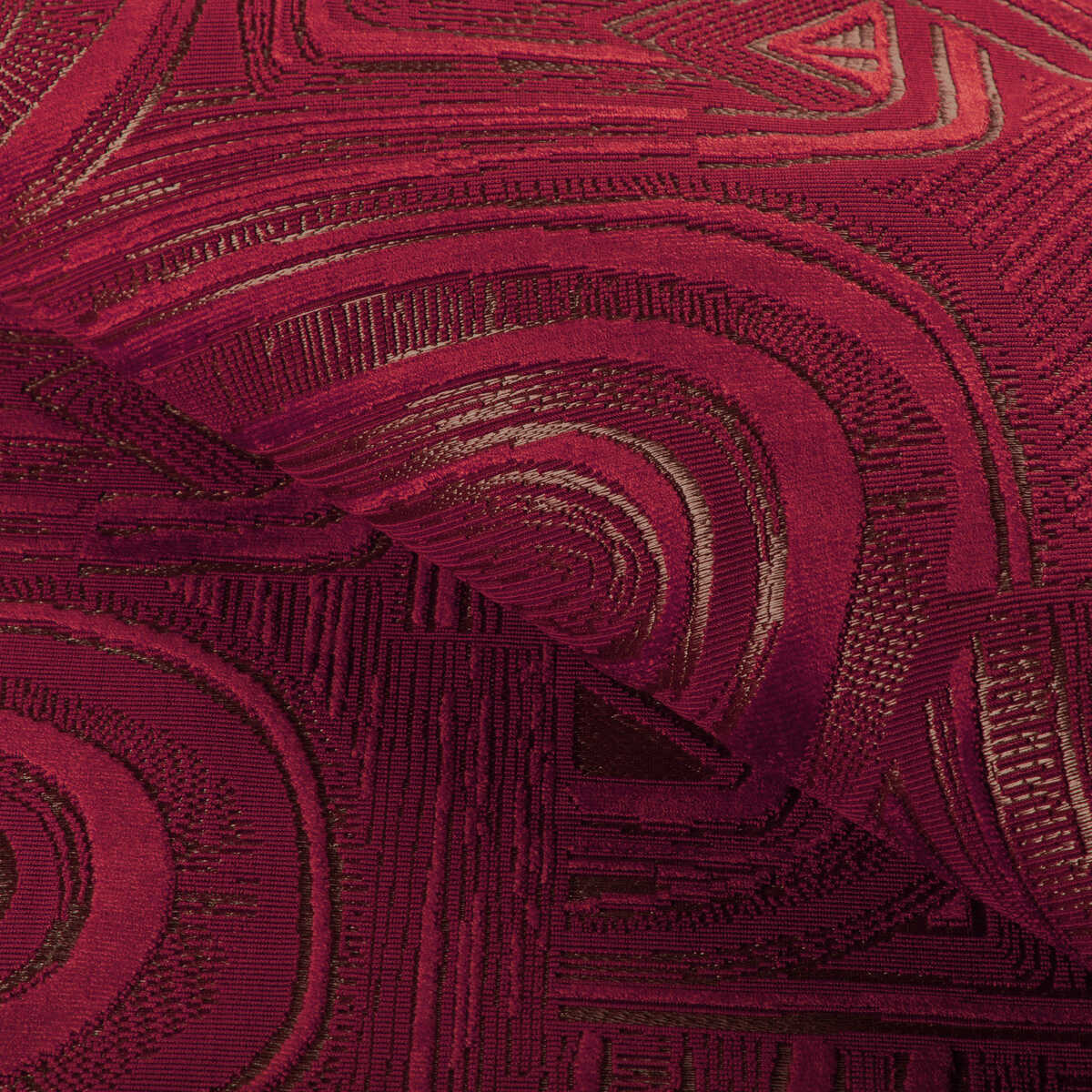 Timbre Velvet - Garnet - BRUNSCHWIG & FILS Fabric