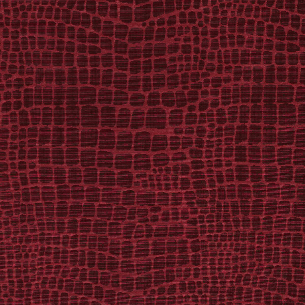 Croc Velvet - Garnet