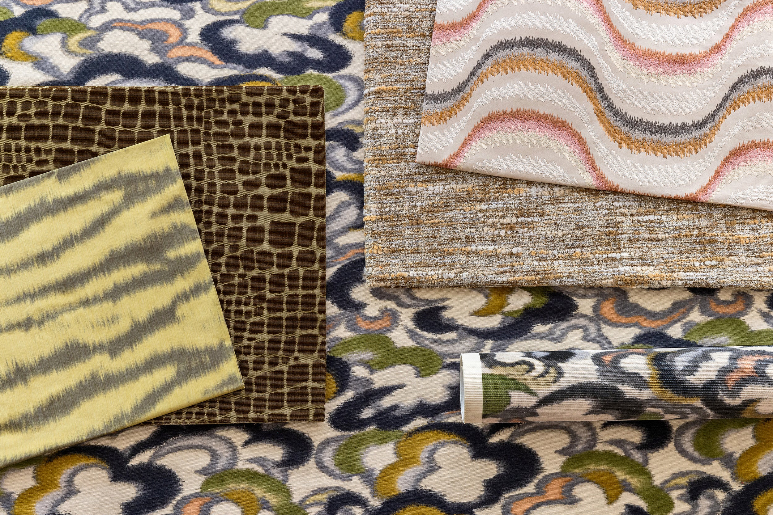 Du Son Emb - Granite - Brunschwig & Fils Fabric