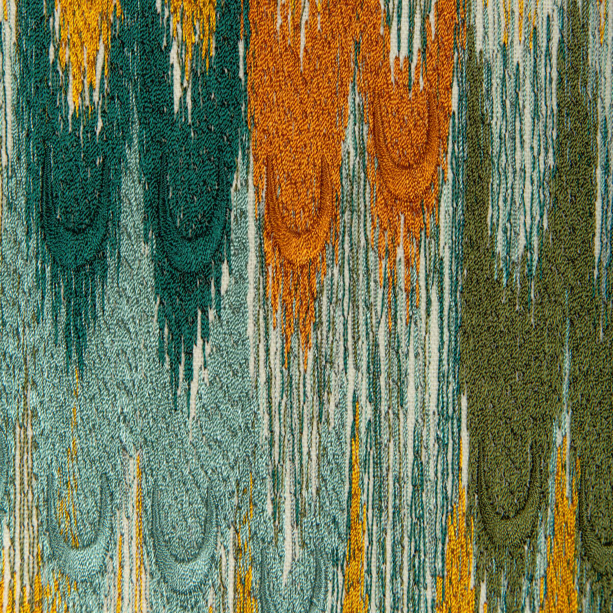 Duval Emb - Teal/Topaz - BRUNSCHWIG & FILS Fabric