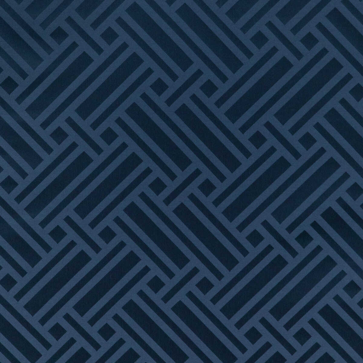Martel Weave - Navy - BRUNSCHWIG & FILS Tela