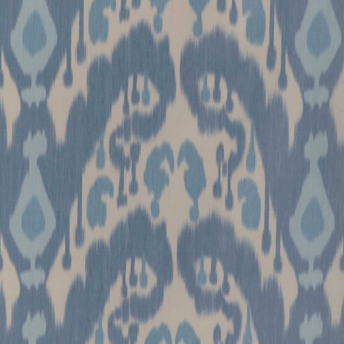 Bukara Warp Print - Blue - BRUNSCHWIG & FILS Tela