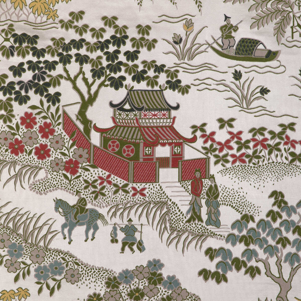 Vienne Lampas - Spring - BRUNSCHWIG & FILS Fabric