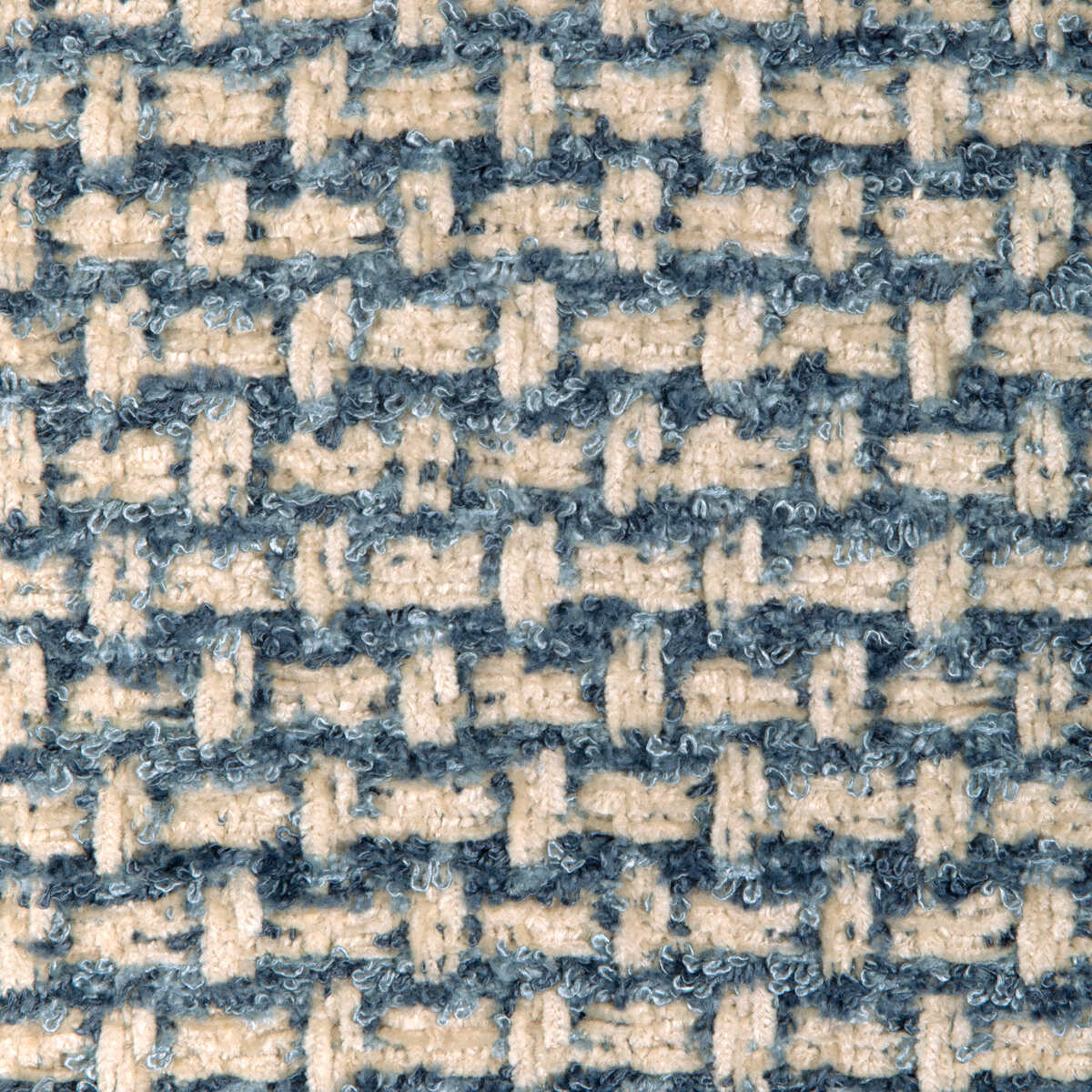 Nivolet Texture - Blue - BRUNSCHWIG & FILS Tela