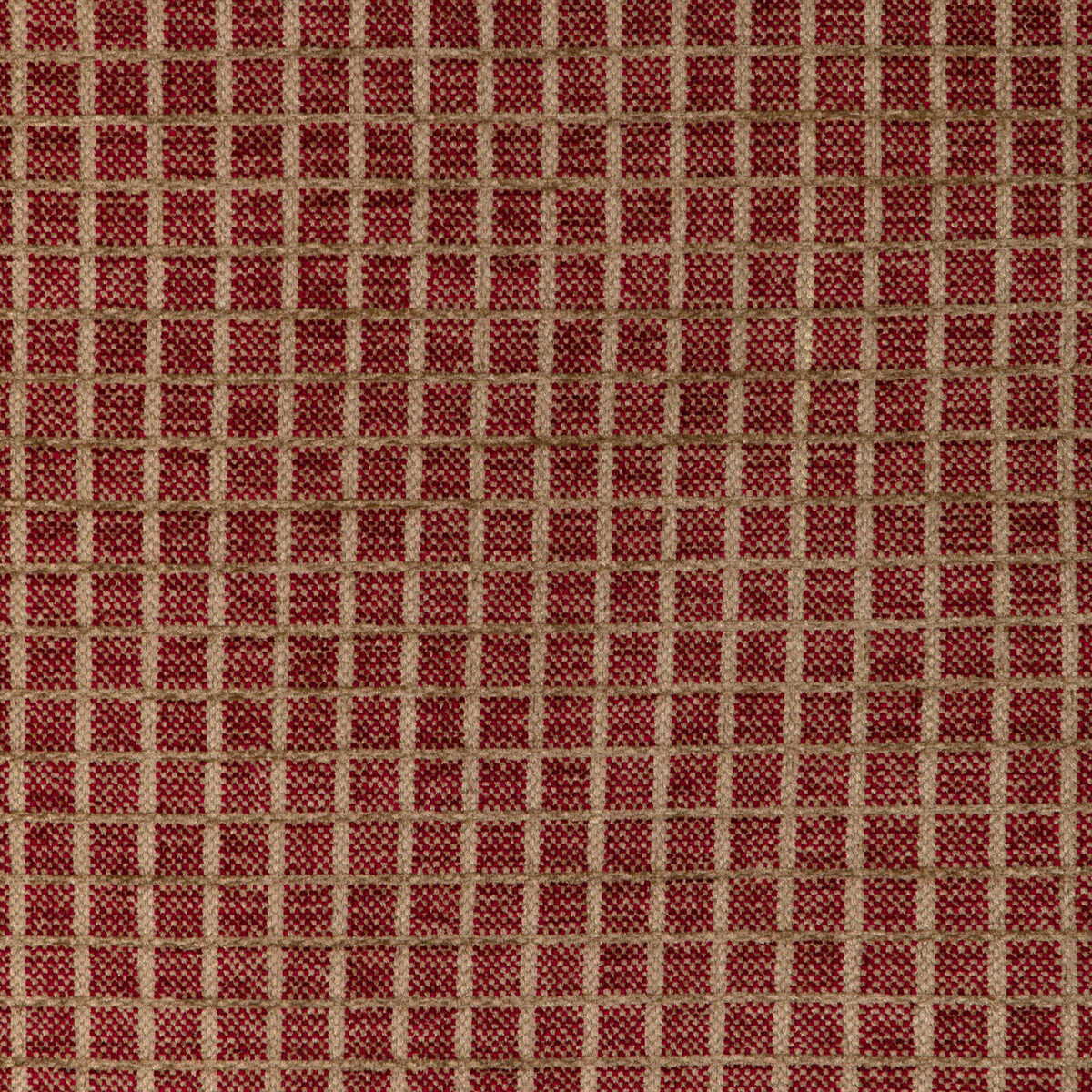 Chiron Texture - Red - BRUNSCHWIG & FILS Tela