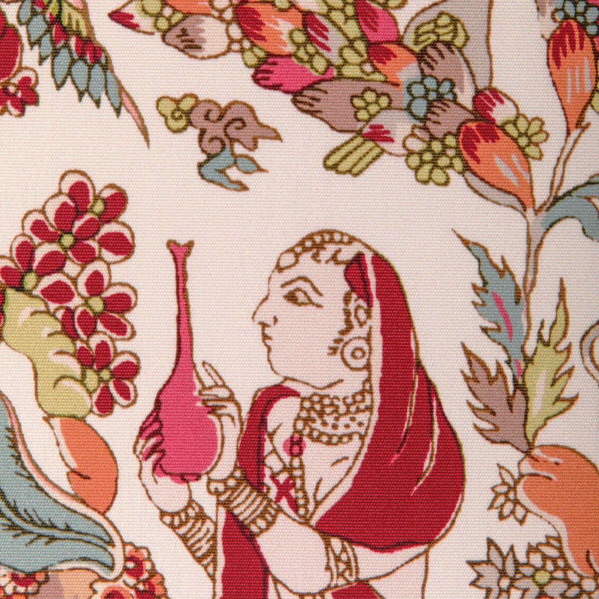 Shalimar Print - Berry/Sand - BRUNSCHWIG & FILS Fabric