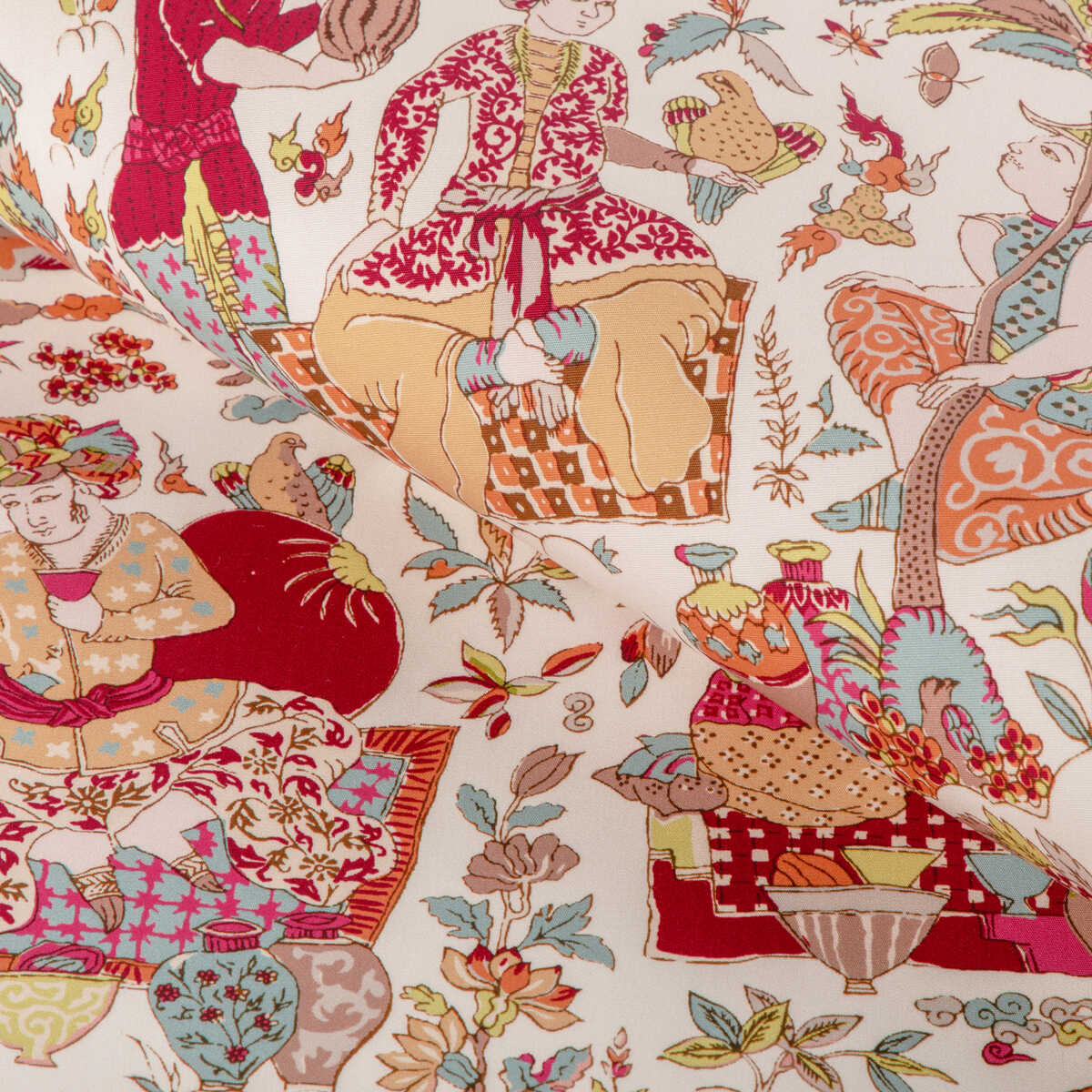 Shalimar Print - Berry/Sand - BRUNSCHWIG & FILS Fabric
