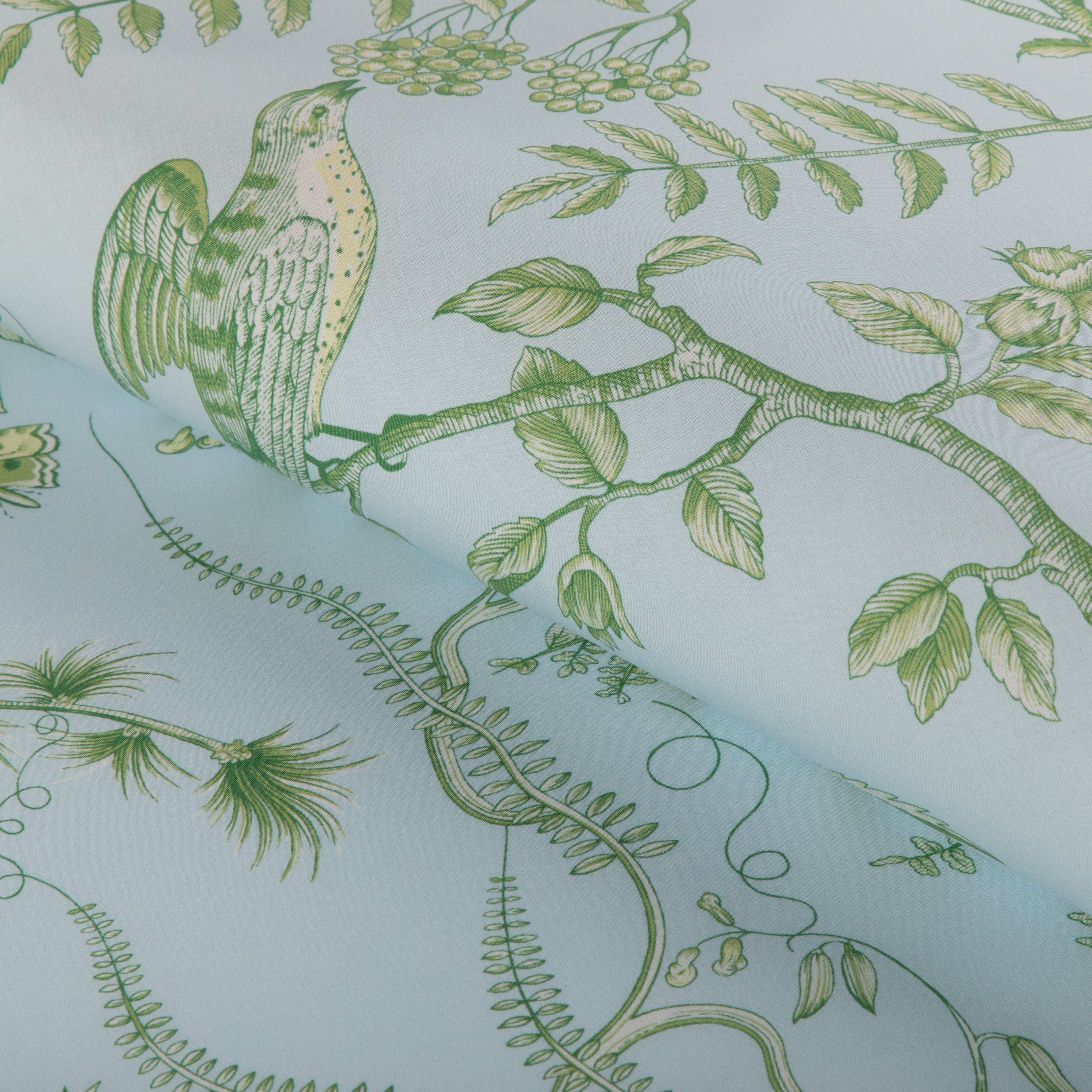 Bird And Thistle Ii - Sky - Brunschwig & Fils Fabric
