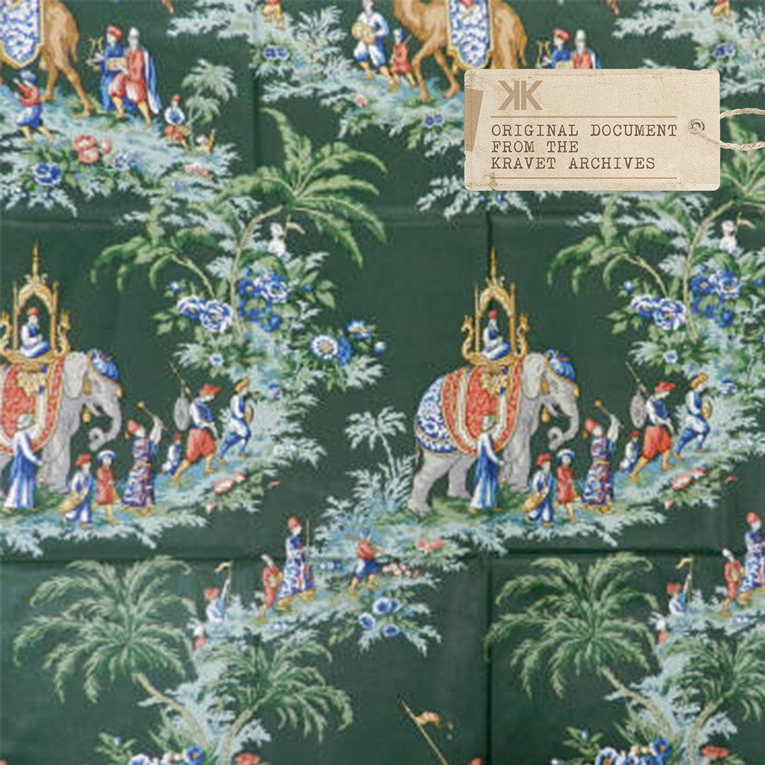 Beauport Promenade - Red - Brunschwig & Fils Fabric