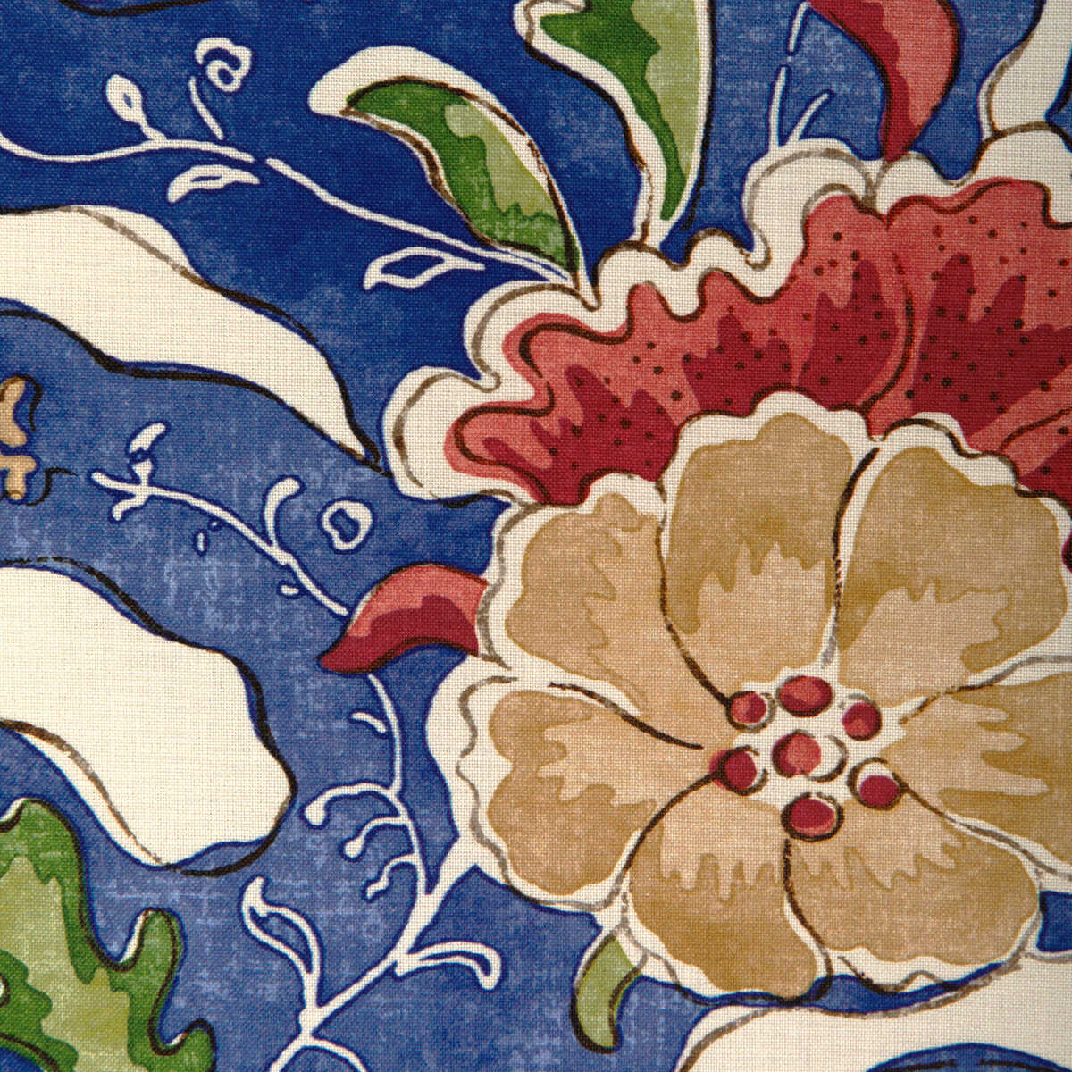 Riviere Print - Blue - BRUNSCHWIG & FILS Fabric