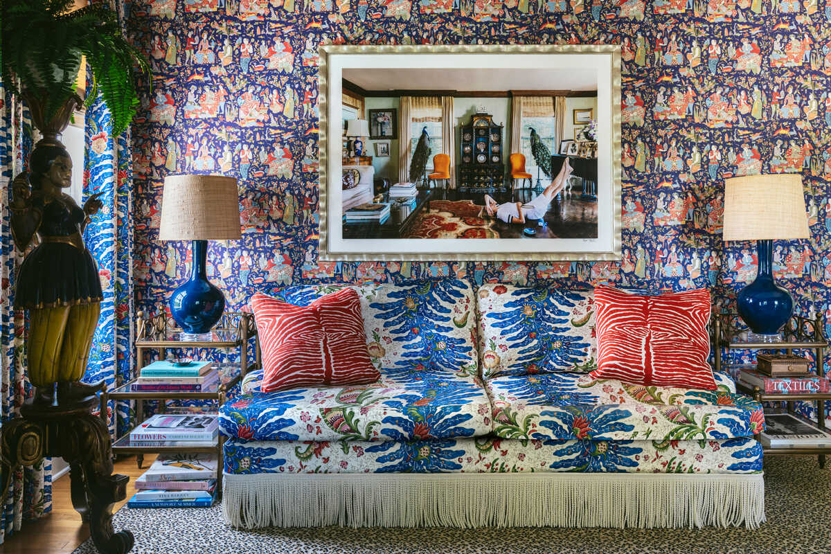 Riviere Print - Blue - BRUNSCHWIG & FILS Fabric