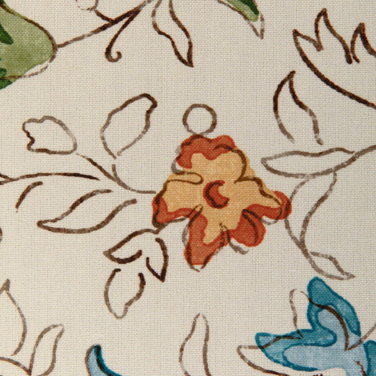 Riviere Print - Red - BRUNSCHWIG & FILS Fabric