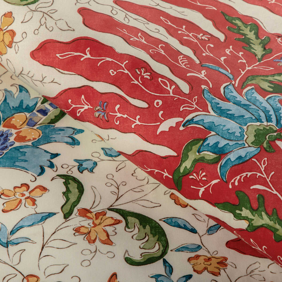 Riviere Print - Red - BRUNSCHWIG & FILS Fabric