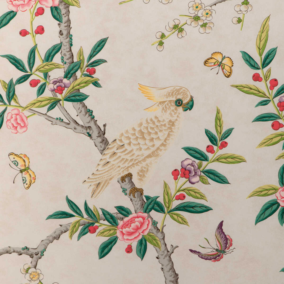 Kanchou Print - Multi - BRUNSCHWIG & FILS Fabric