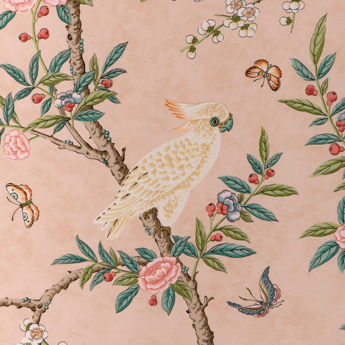 Kanchou Print - Blush - BRUNSCHWIG & FILS Fabric