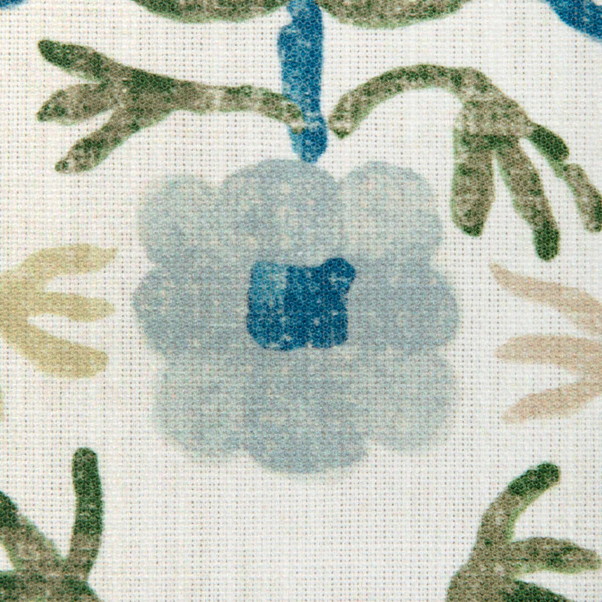 Le Jasmin Print - Marine - BRUNSCHWIG & FILS Fabric
