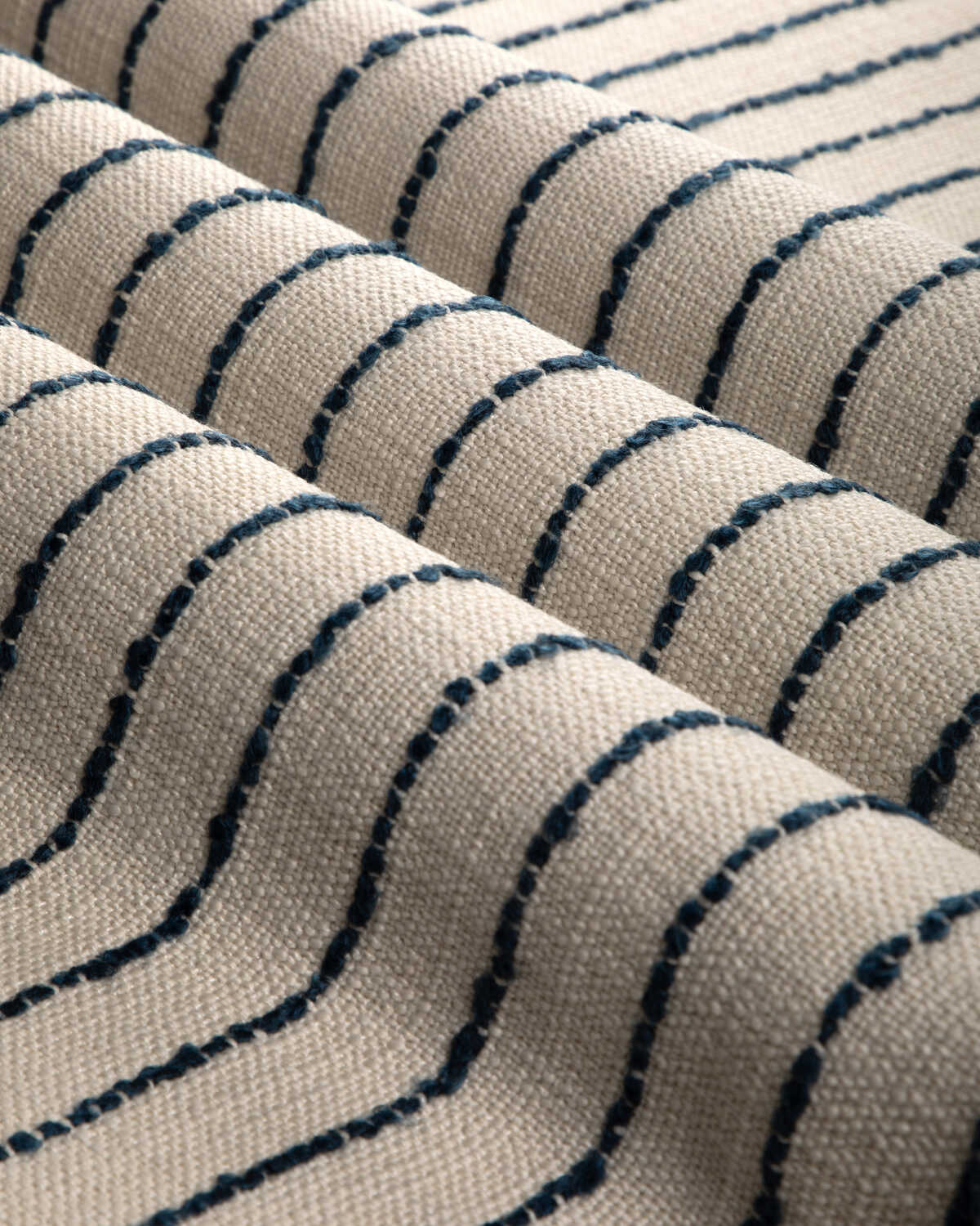 Les Vignes Stripe - Indigo - BRUNSCHWIG & FILS Tela