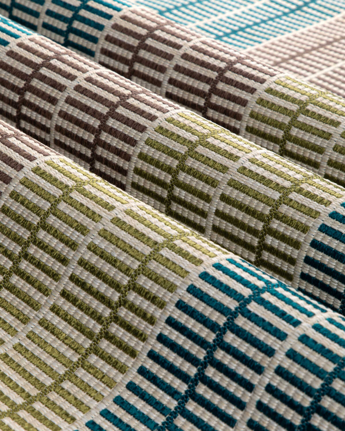 Les Oliviers Weave - Marine - BRUNSCHWIG & FILS Fabric