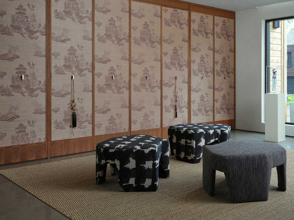 Les Falaises Weave - Noir - BRUNSCHWIG & FILS Fabric