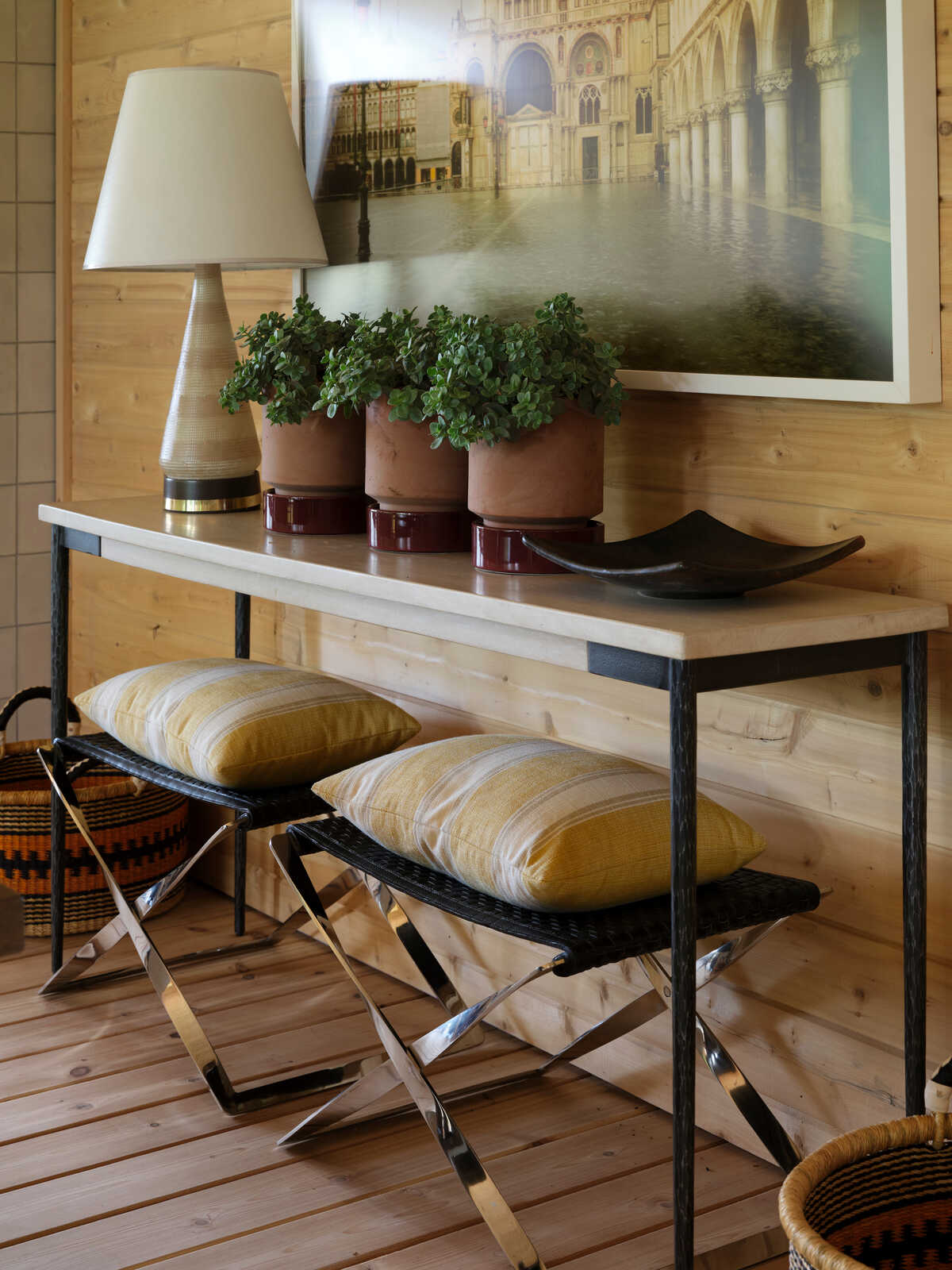 La Riviera Stripe - Ochre - BRUNSCHWIG & FILS Fabric