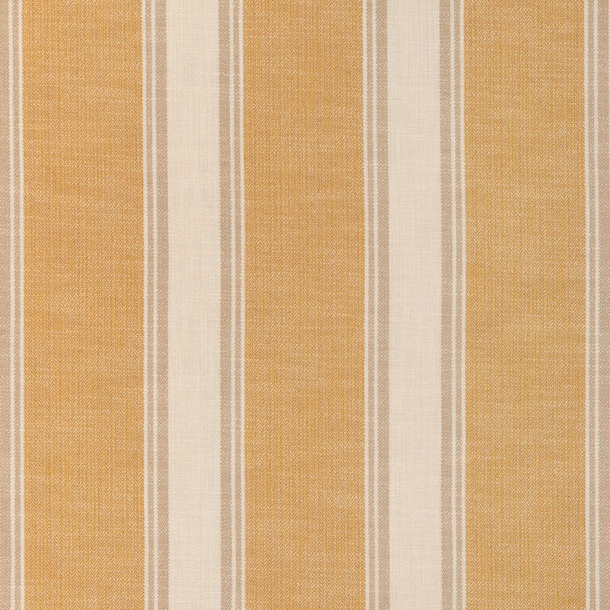 La Riviera Stripe - Ochre - BRUNSCHWIG & FILS Fabric