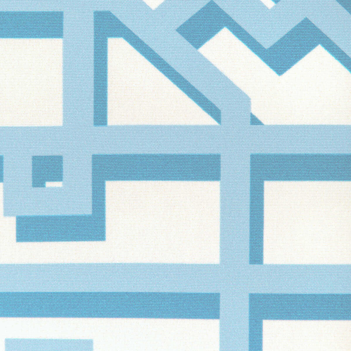 Pavilion Trellis - Aqua - BRUNSCHWIG & FILS Tela