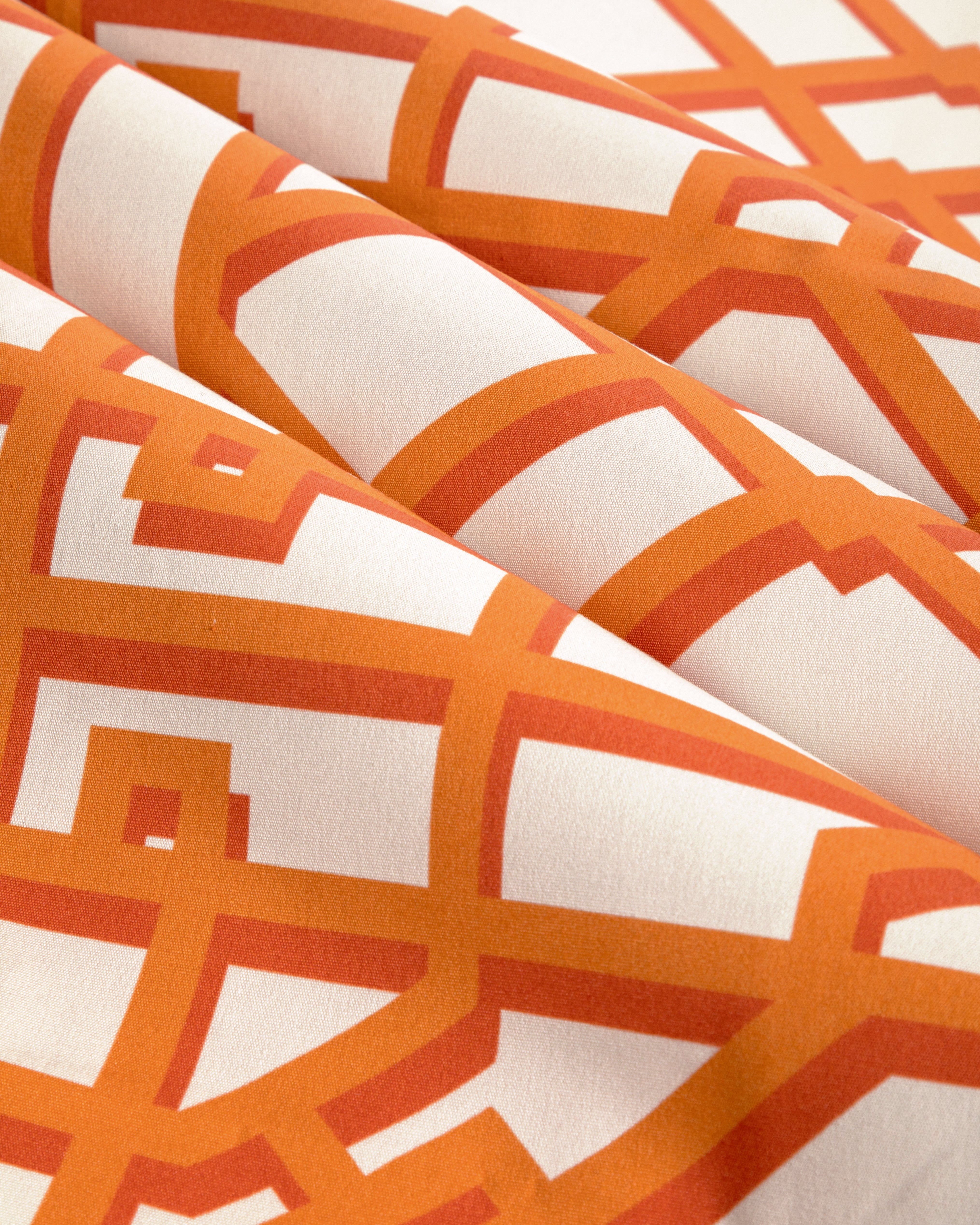 Pavilion Trellis - Orange - Brunschwig & Fils Fabric