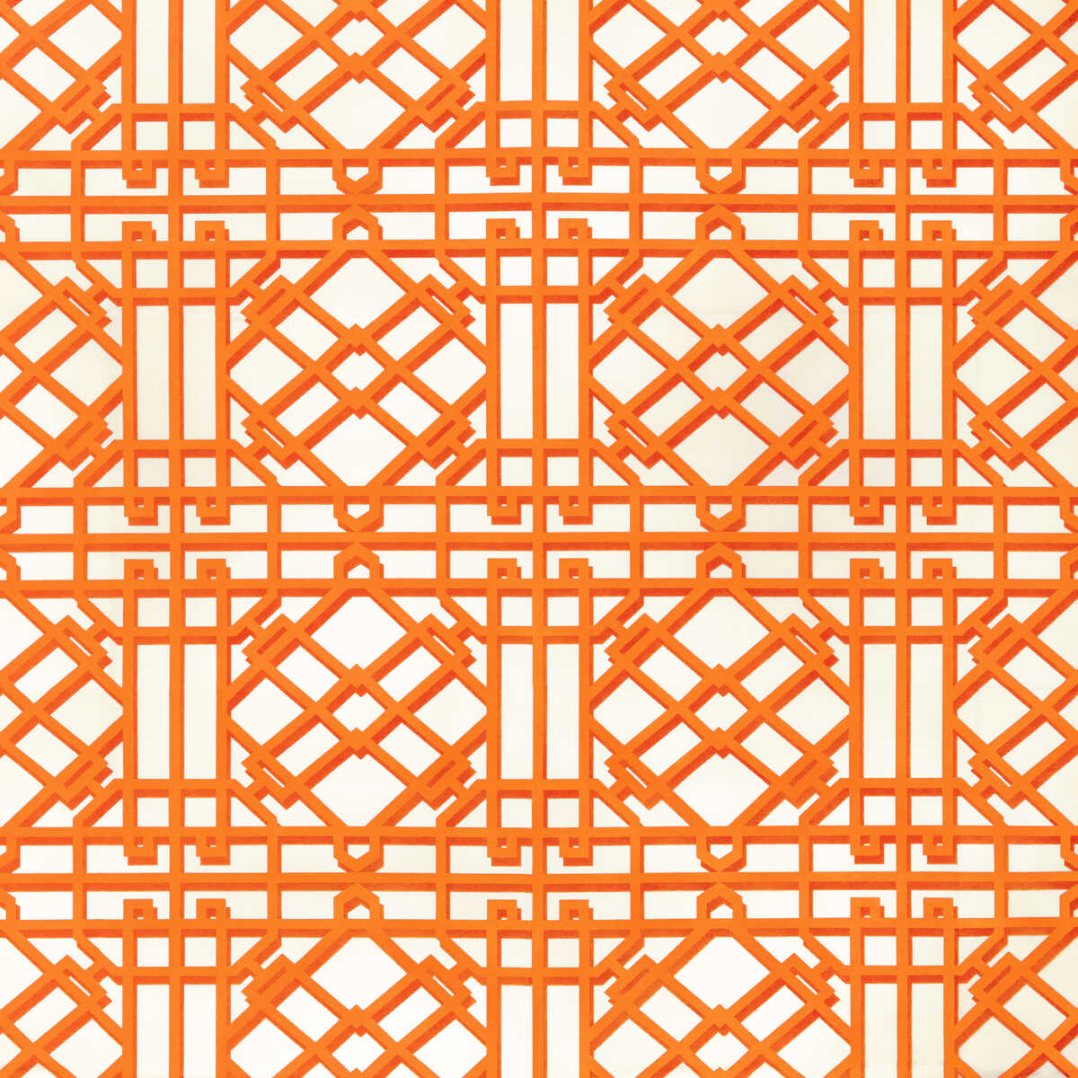 Pavilion Trellis - Orange - BRUNSCHWIG & FILS Tela