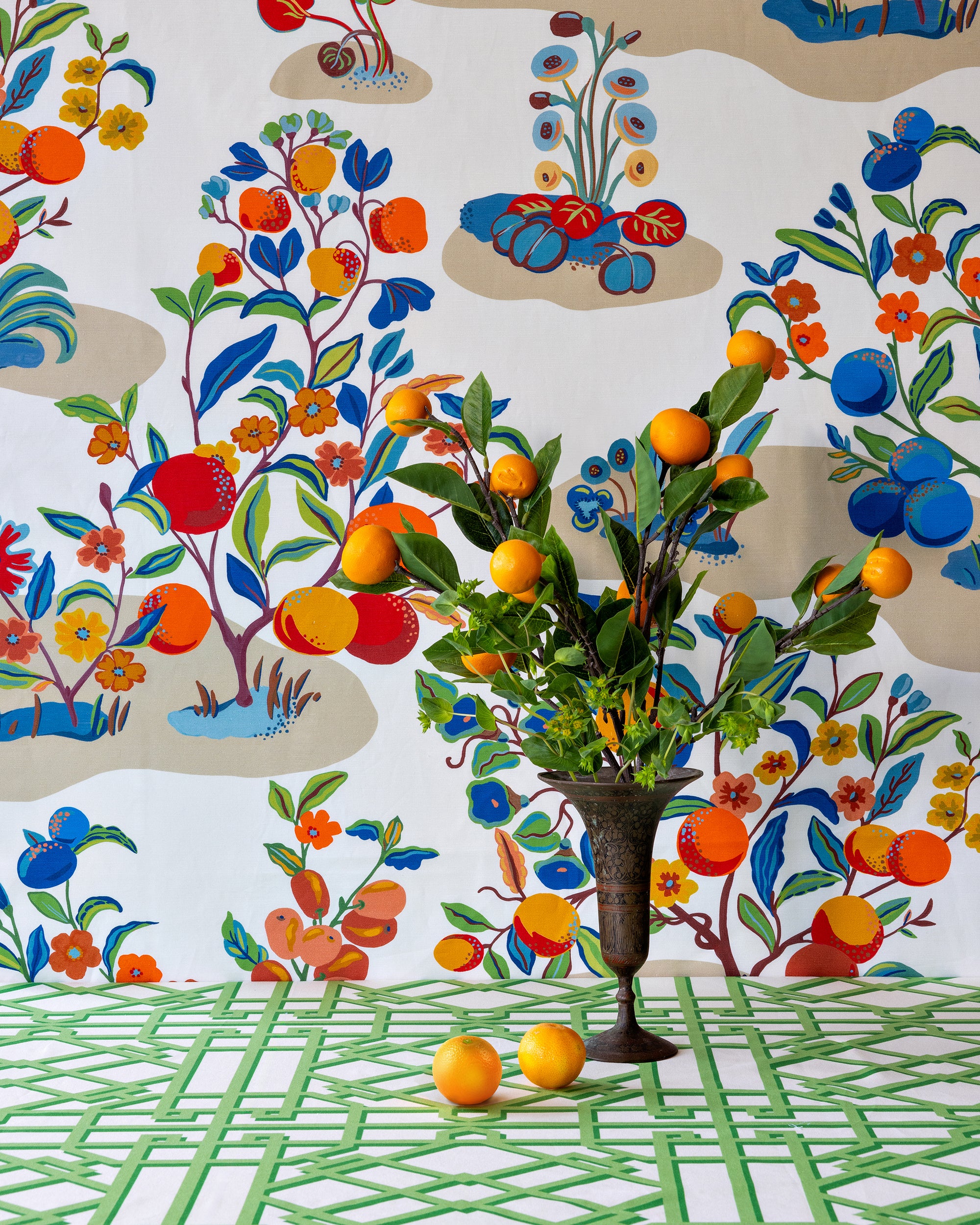 Pavilion Trellis - Leaf - Brunschwig & Fils Fabric
