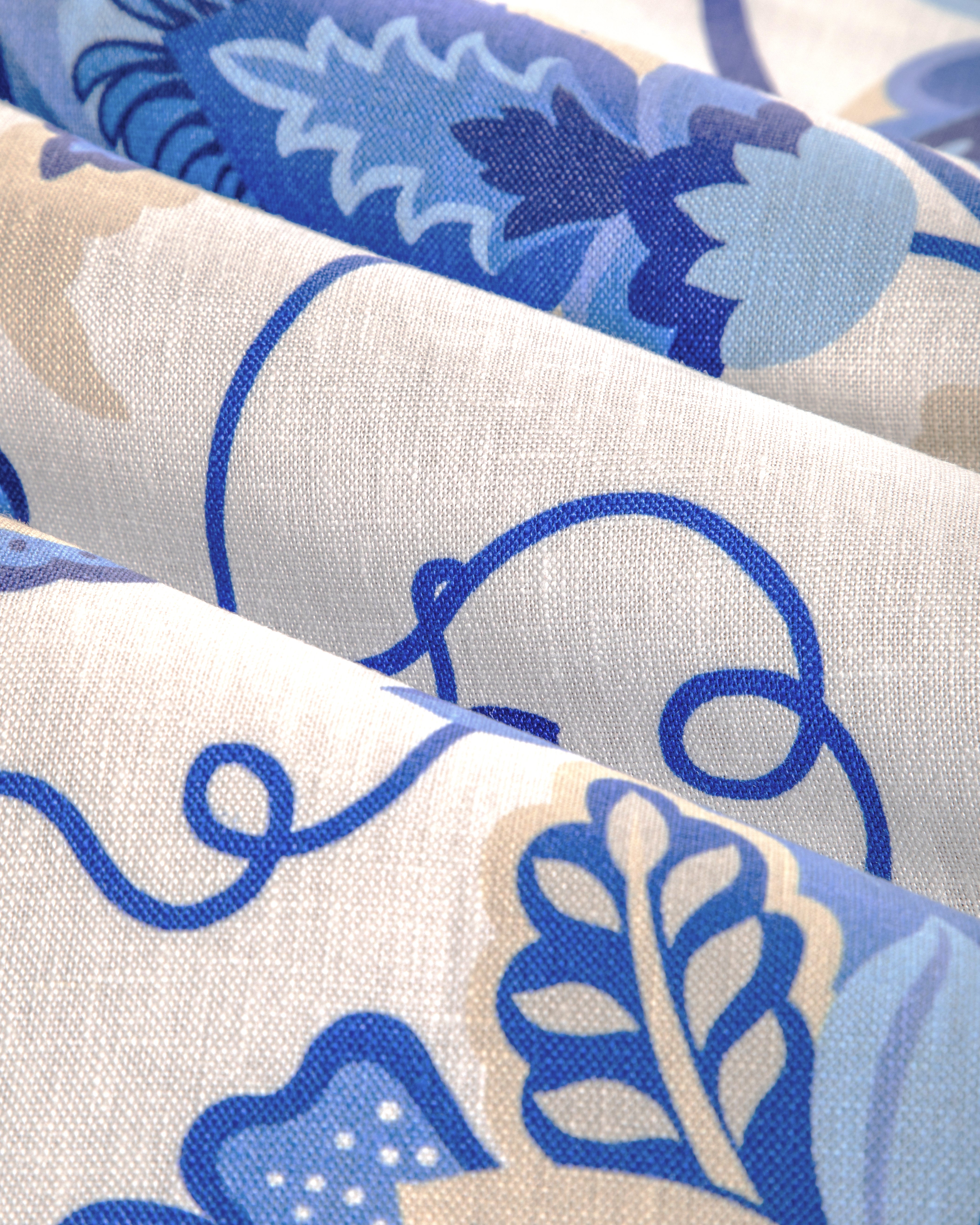 Botanique Print - Blue - Brunschwig & Fils Fabric