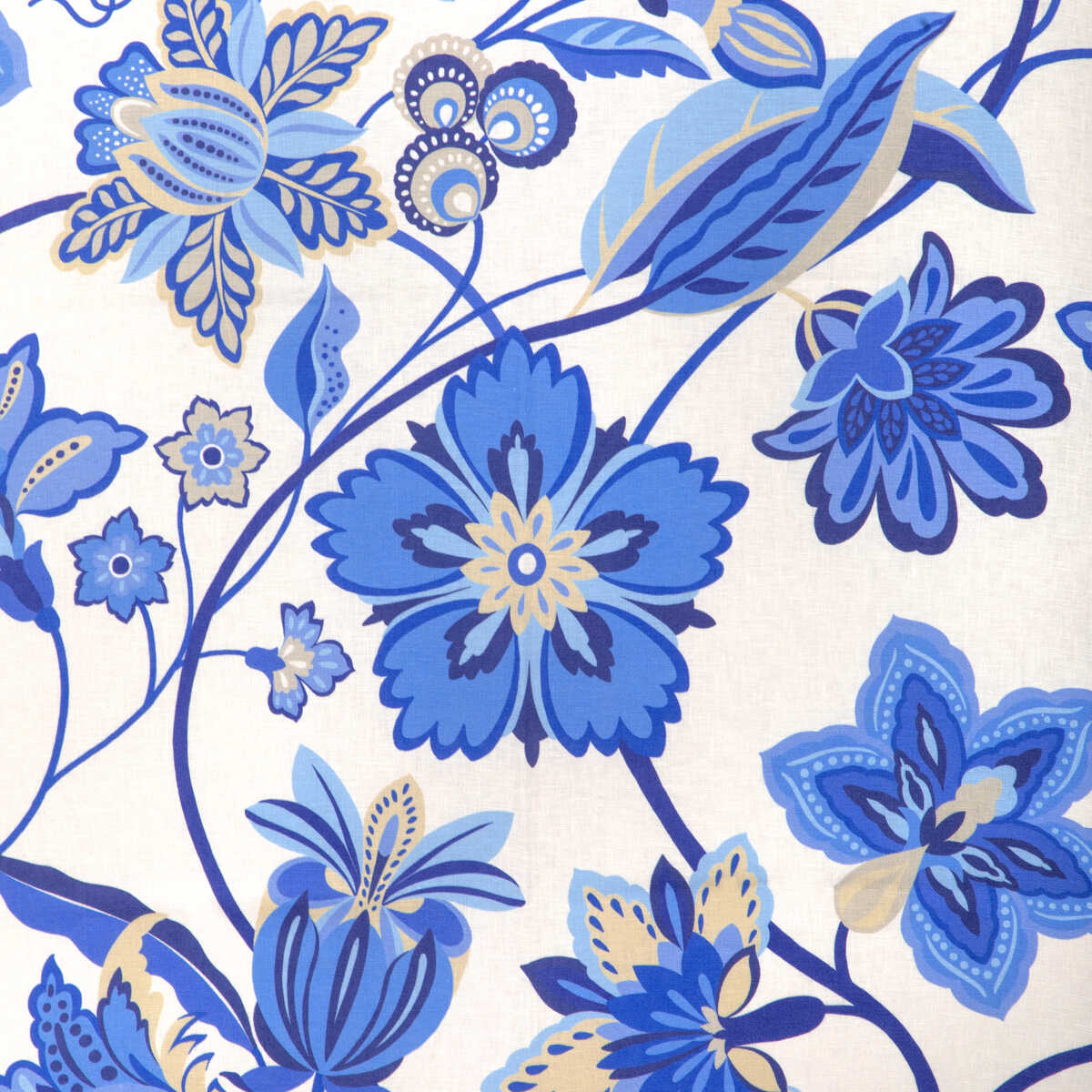 Botanique Print - Blue - BRUNSCHWIG & FILS Tela