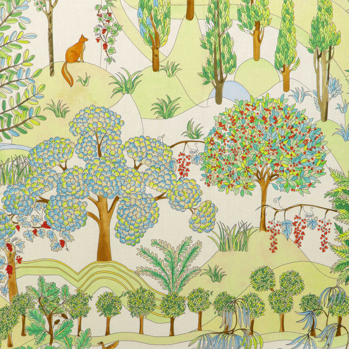 Folklore Print - Meadow - BRUNSCHWIG & FILS Tela