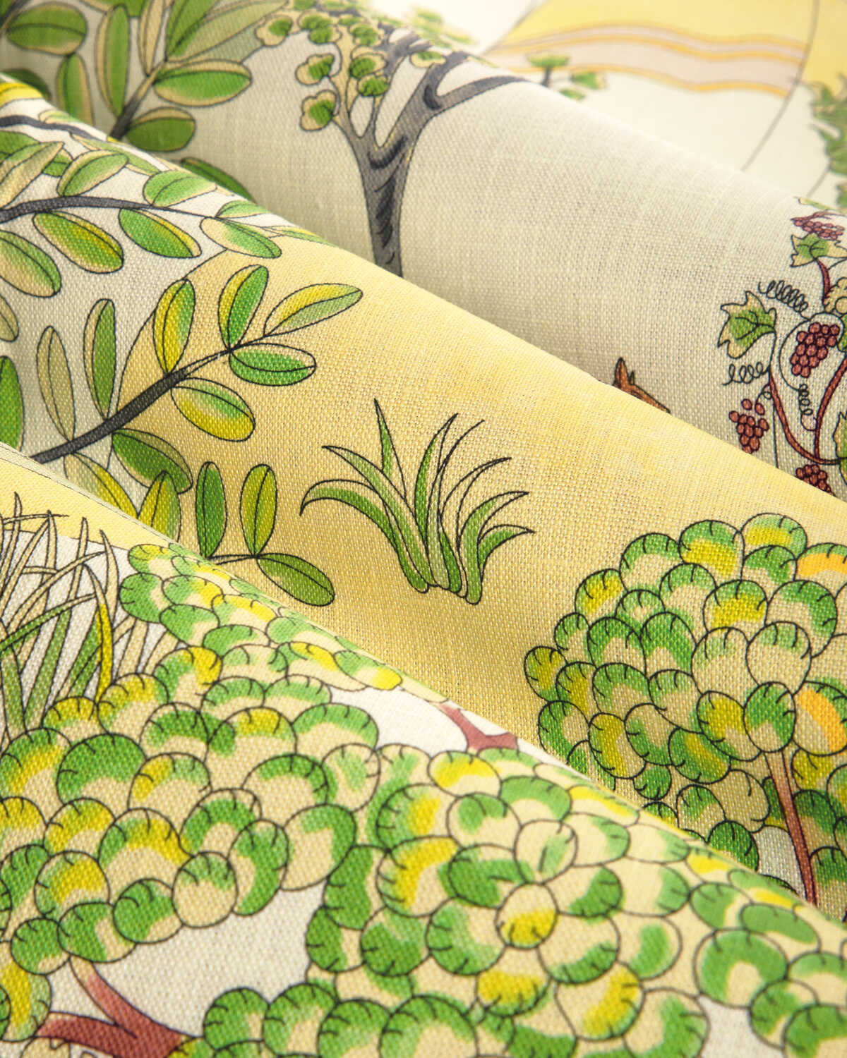 Folklore Print - Leaf - BRUNSCHWIG & FILS Tela