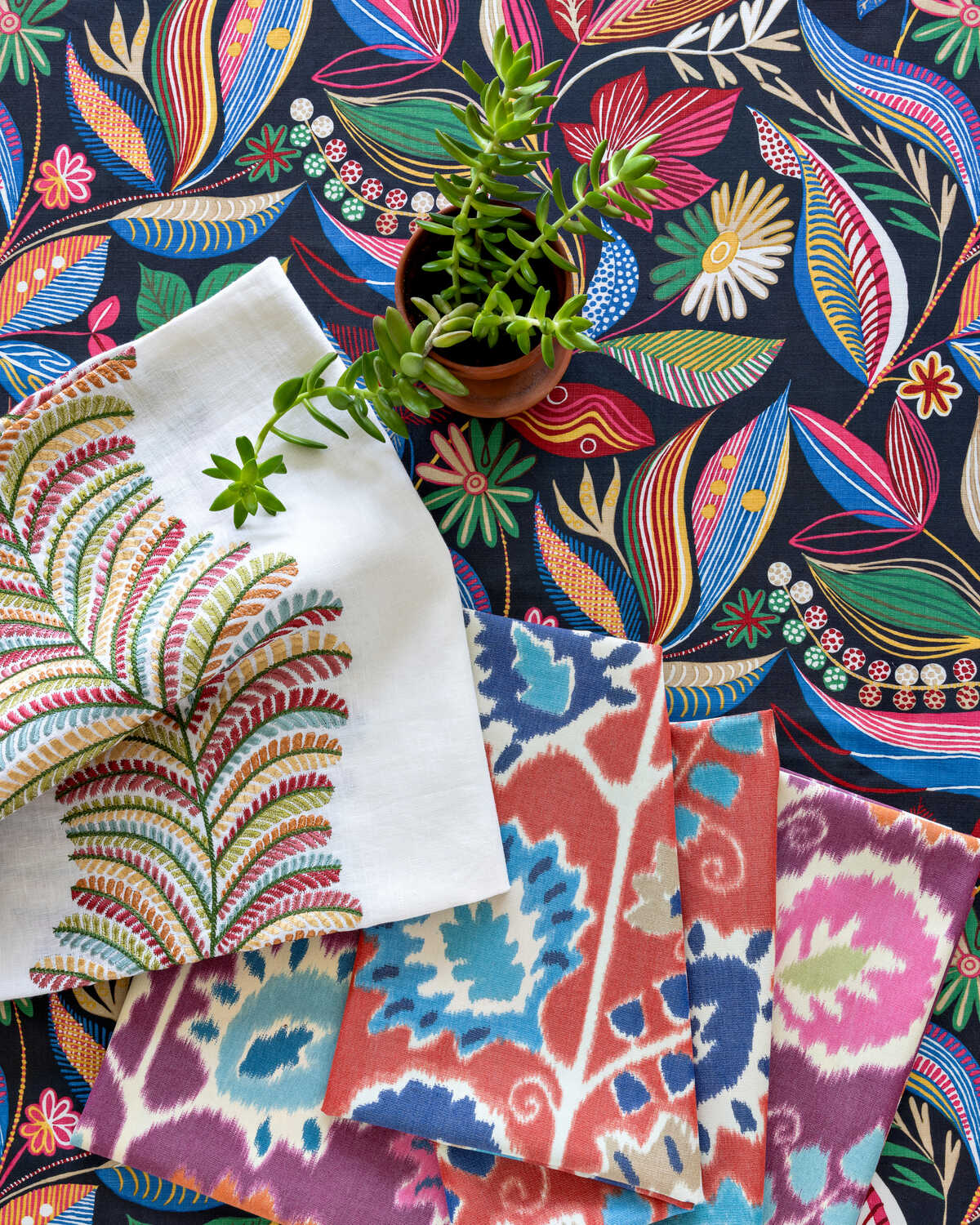 Carlsten Print - Multi - BRUNSCHWIG & FILS Tela