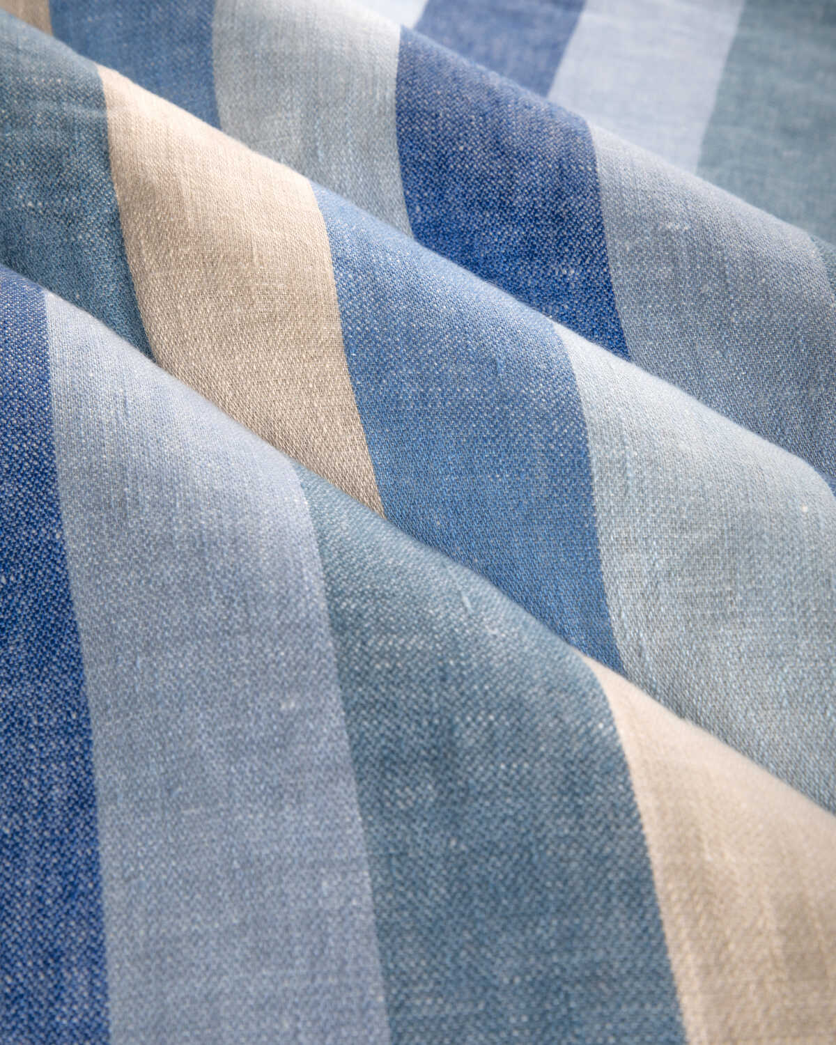 Picnic Stripe - Blue - BRUNSCHWIG & FILS Tela